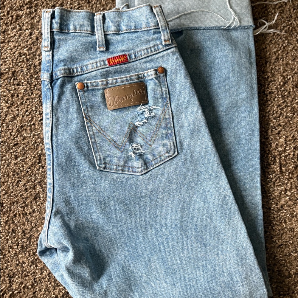 Custom wrangler vintage denim